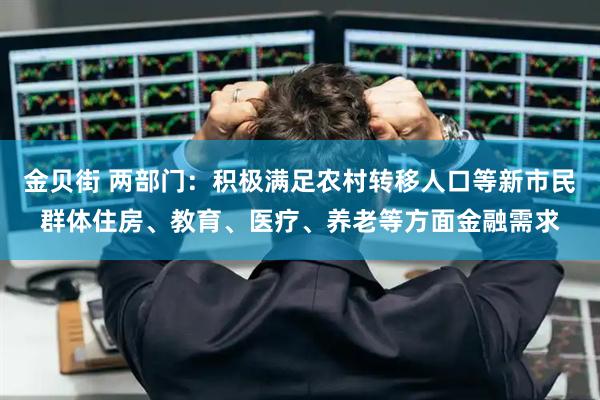金贝街 两部门：积极满足农村转移人口等新市民群体住房、教育、医疗、养老等方面金融需求