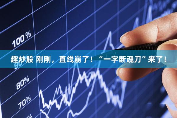 趣炒股 刚刚，直线崩了！“一字断魂刀”来了！